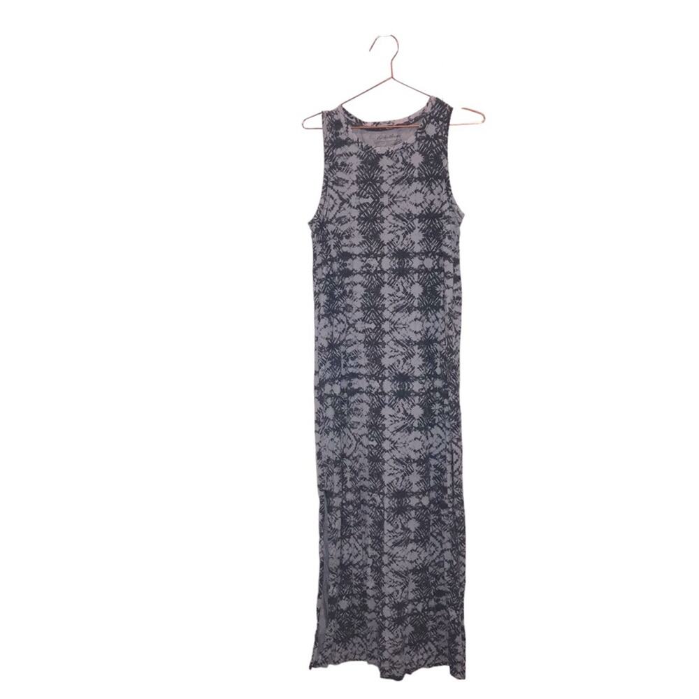 Eddie Bauer Blue Cotton Blend Lightweight Maxi Women's Dress Size Medium